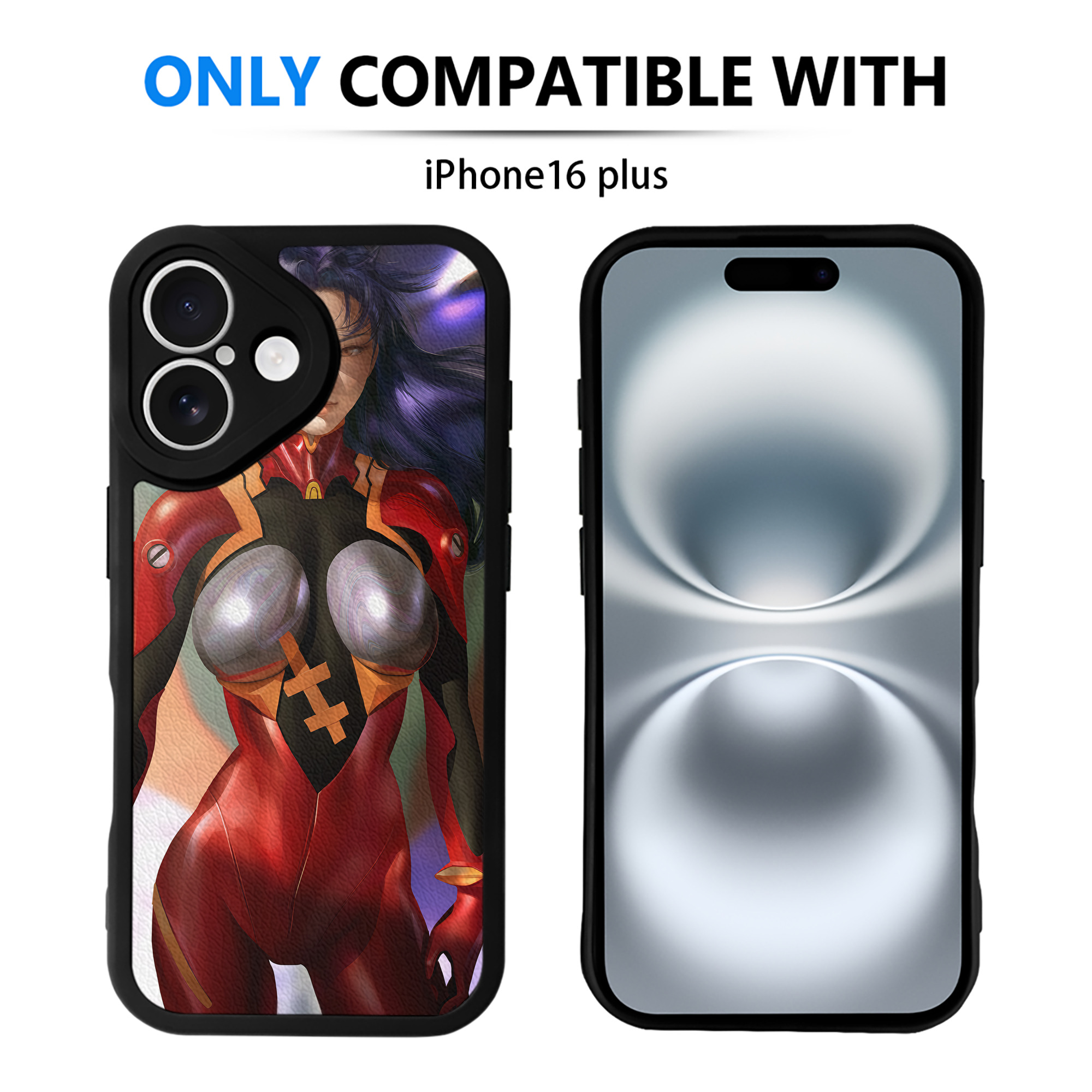 （画像用） EVA 新世紀エヴァンゲリオン 【iPhone 16シリーズ対応】シリコンスマホケース（レザー調） 材質：シリコン